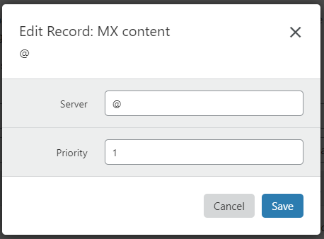 mx records server and priority