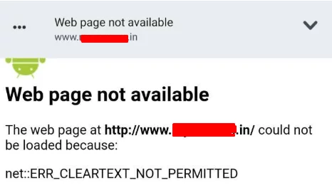 fix err_cleartext_not_permitted error