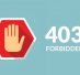 403 forbidden error