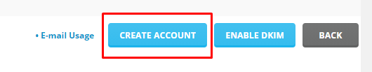 create an email account in DirectAdmin