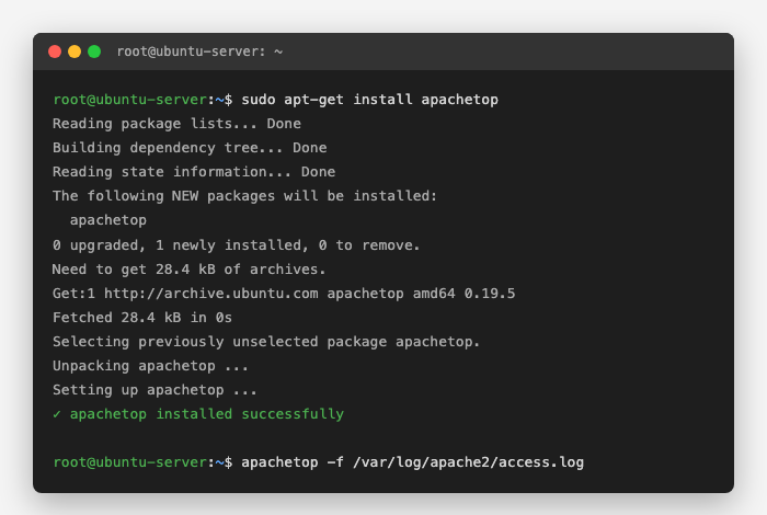 Installing apachetop via apt-get on Ubuntu